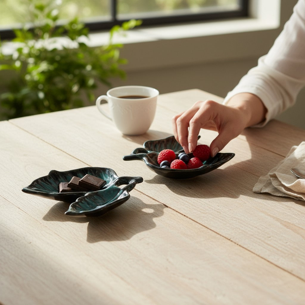 Double Leaf Mini Holder (Set of 2)