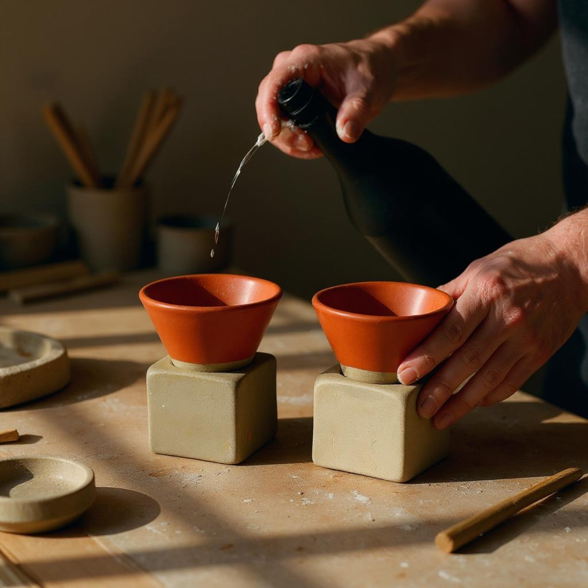Terracotta Conical Espresso Set (Set of 2)
