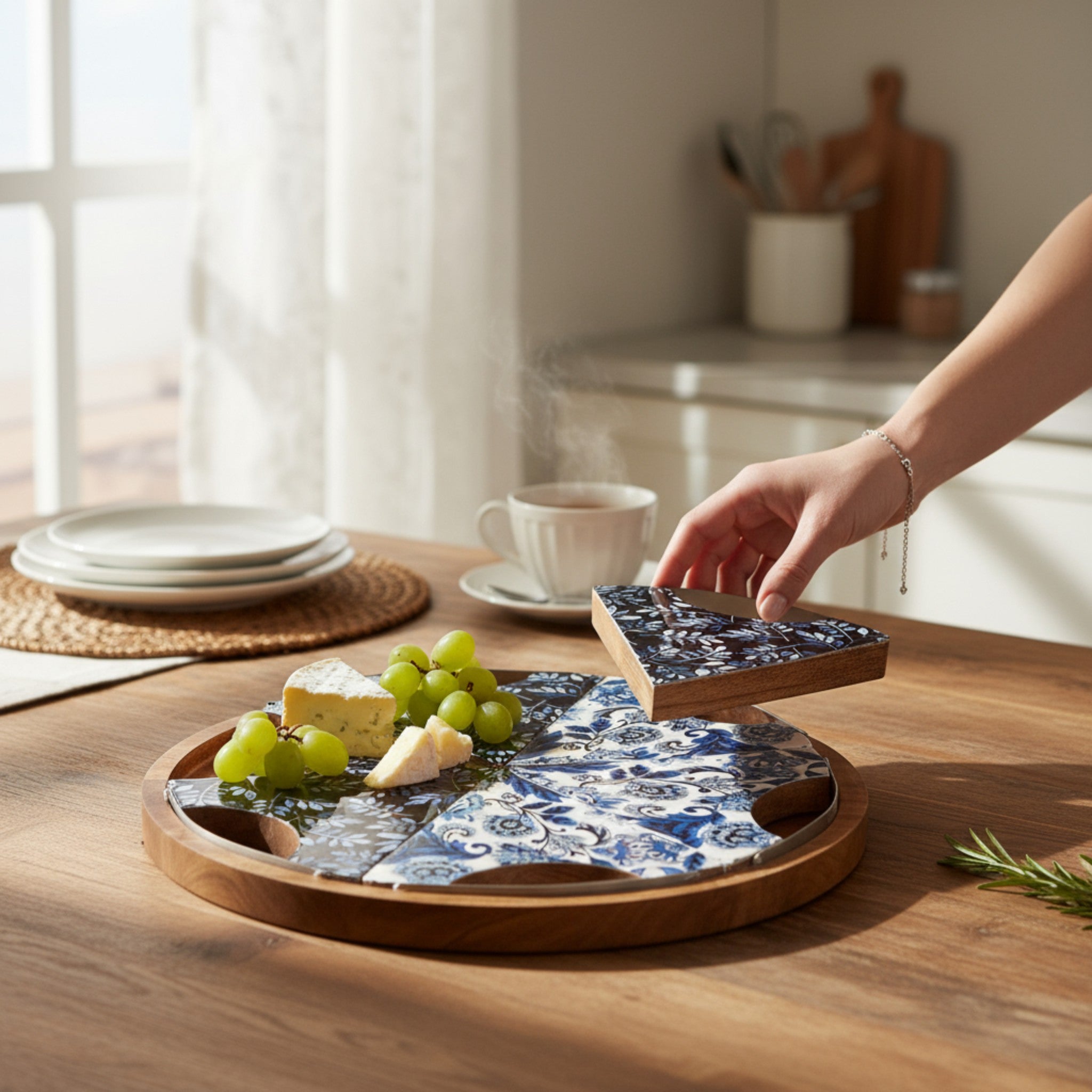 Indigo Petal - Pizza Slice Platter