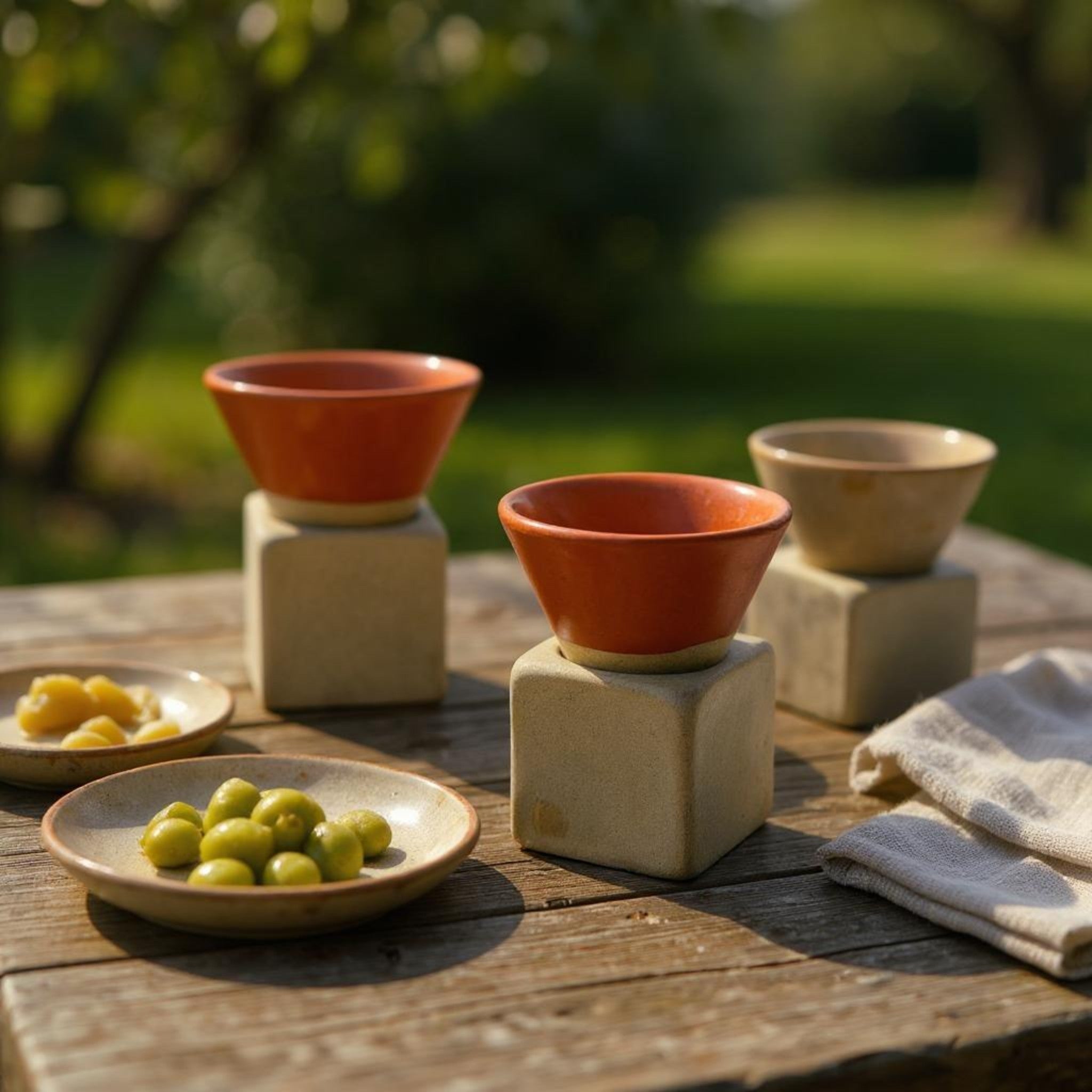 Terracotta Conical Espresso Set (Set of 2)