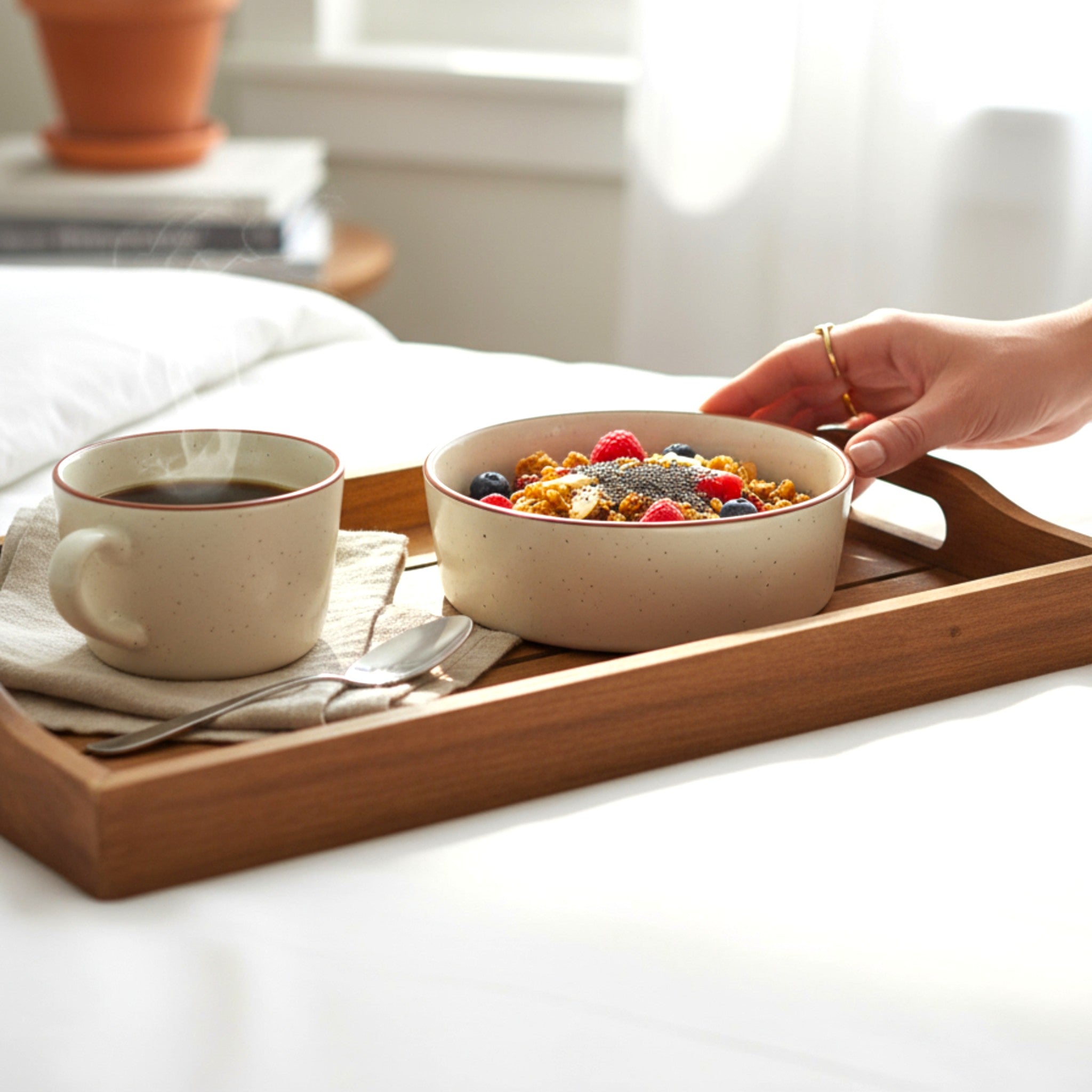 Almond and Ivory Breakfast Bowl