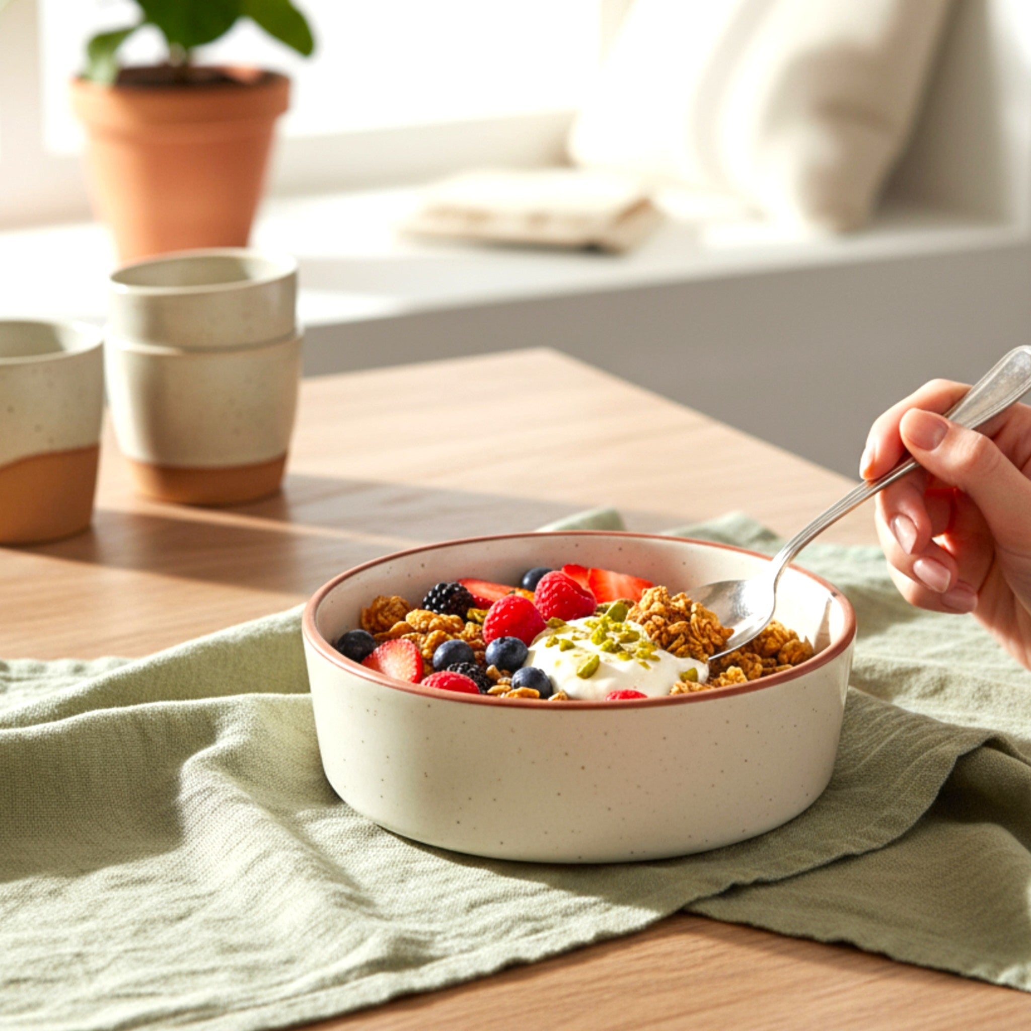 Almond and Ivory Breakfast Bowl