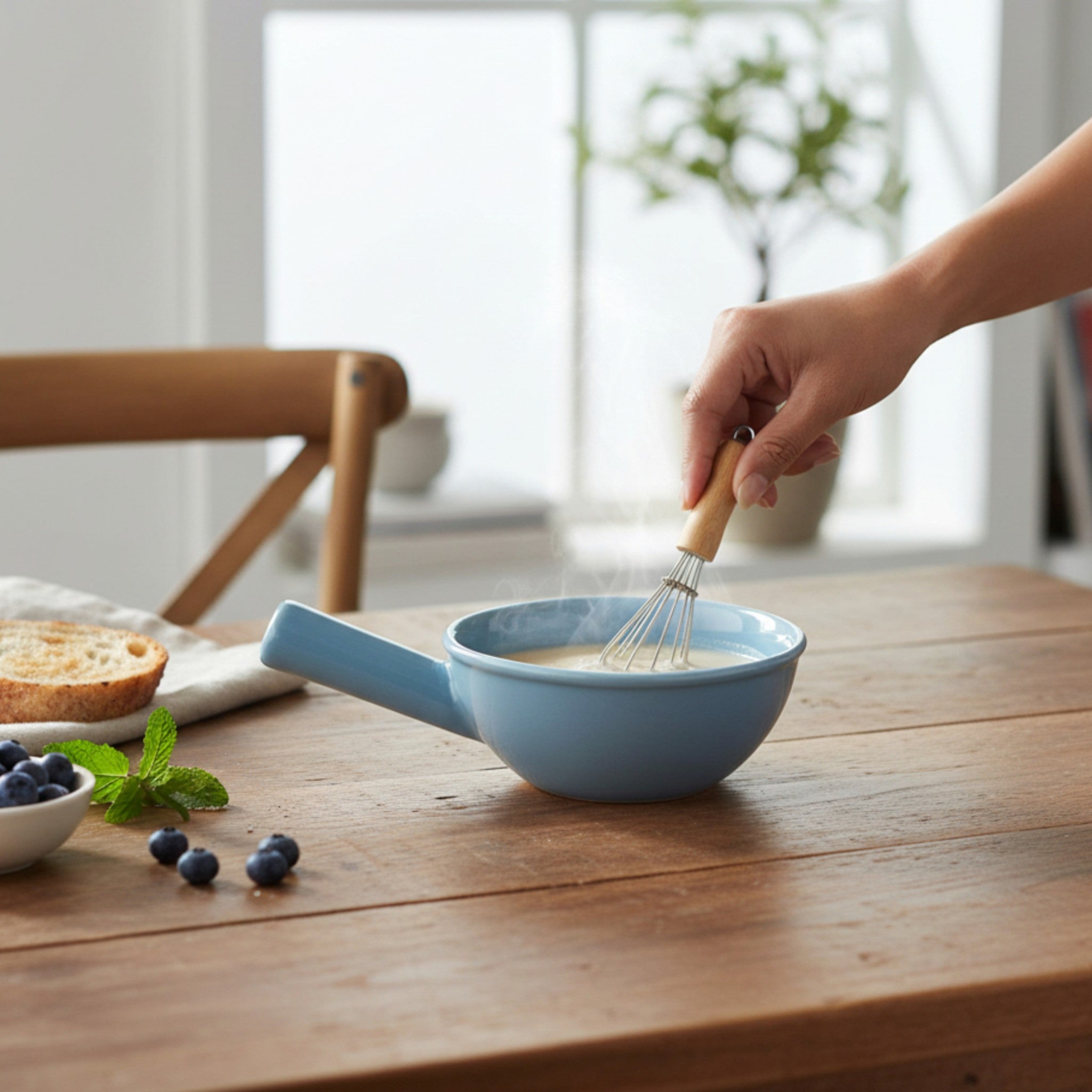 Sky Mist Fondue Bowl
