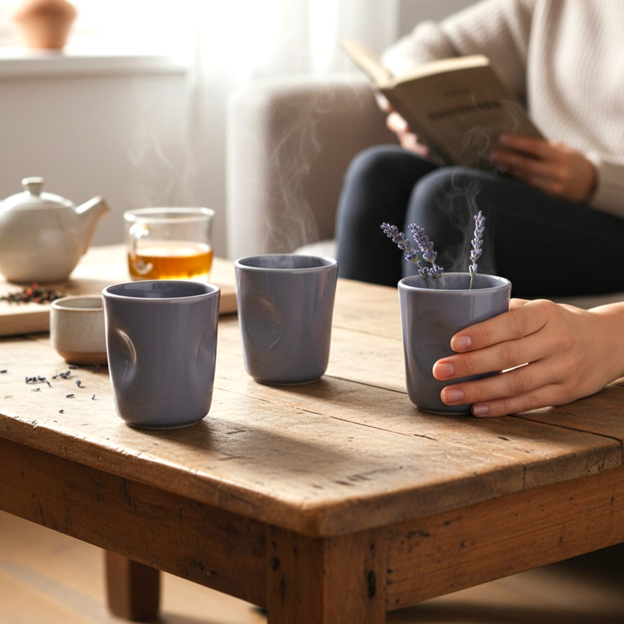 Violet Whisper Glasses (Set of 2)