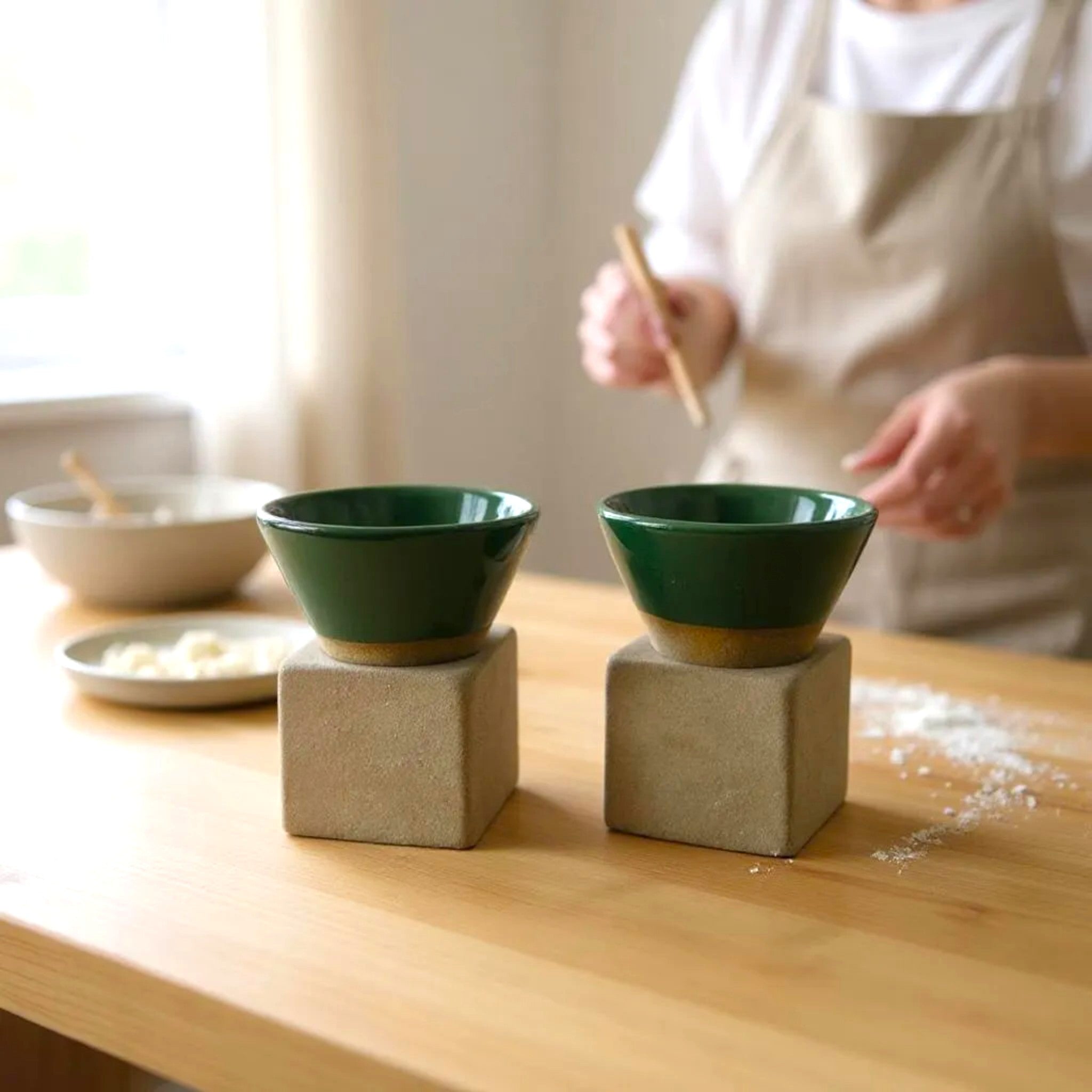 Pine Conical Espresso Set (Set of 2)