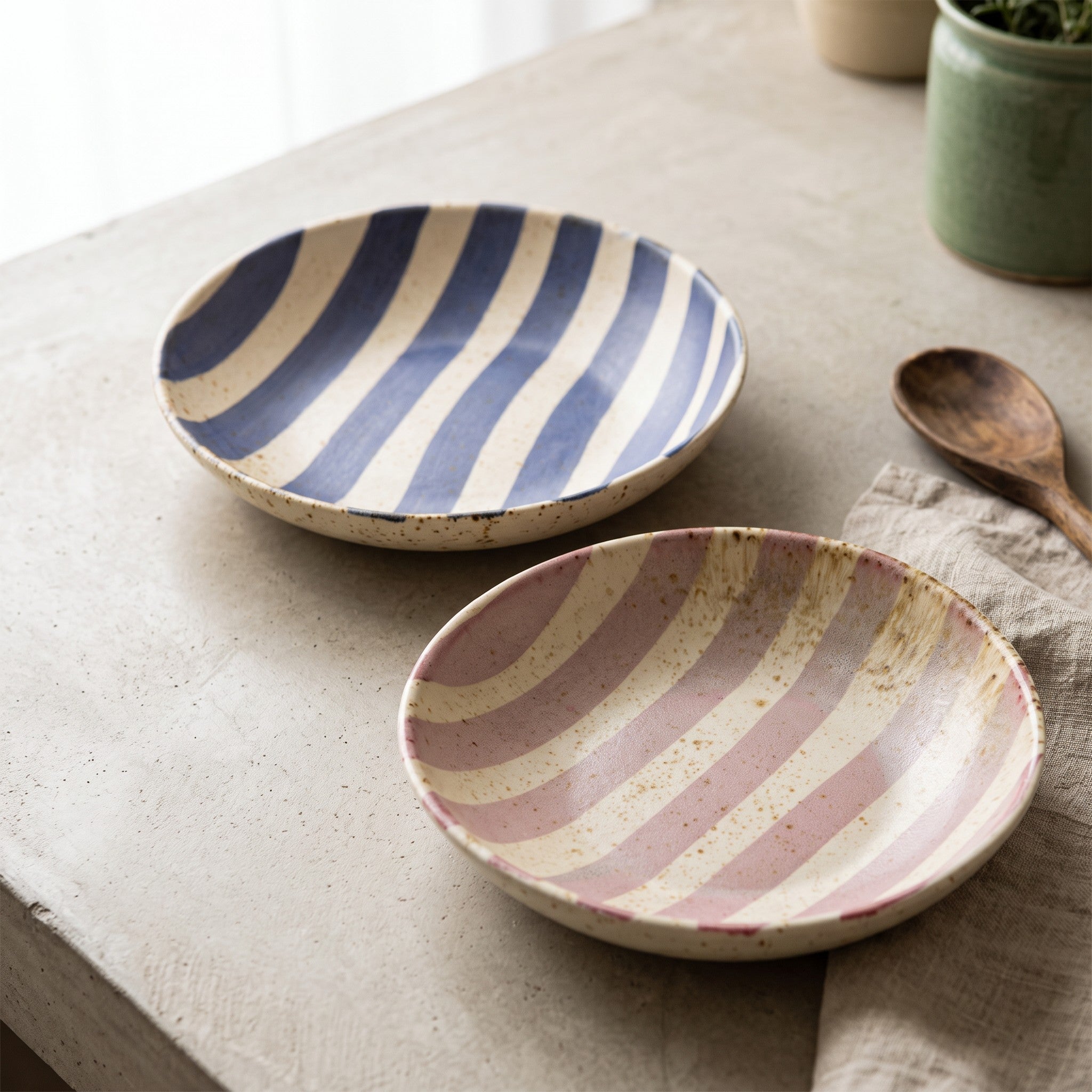 His & Her Pasta Plate (Set of 2)