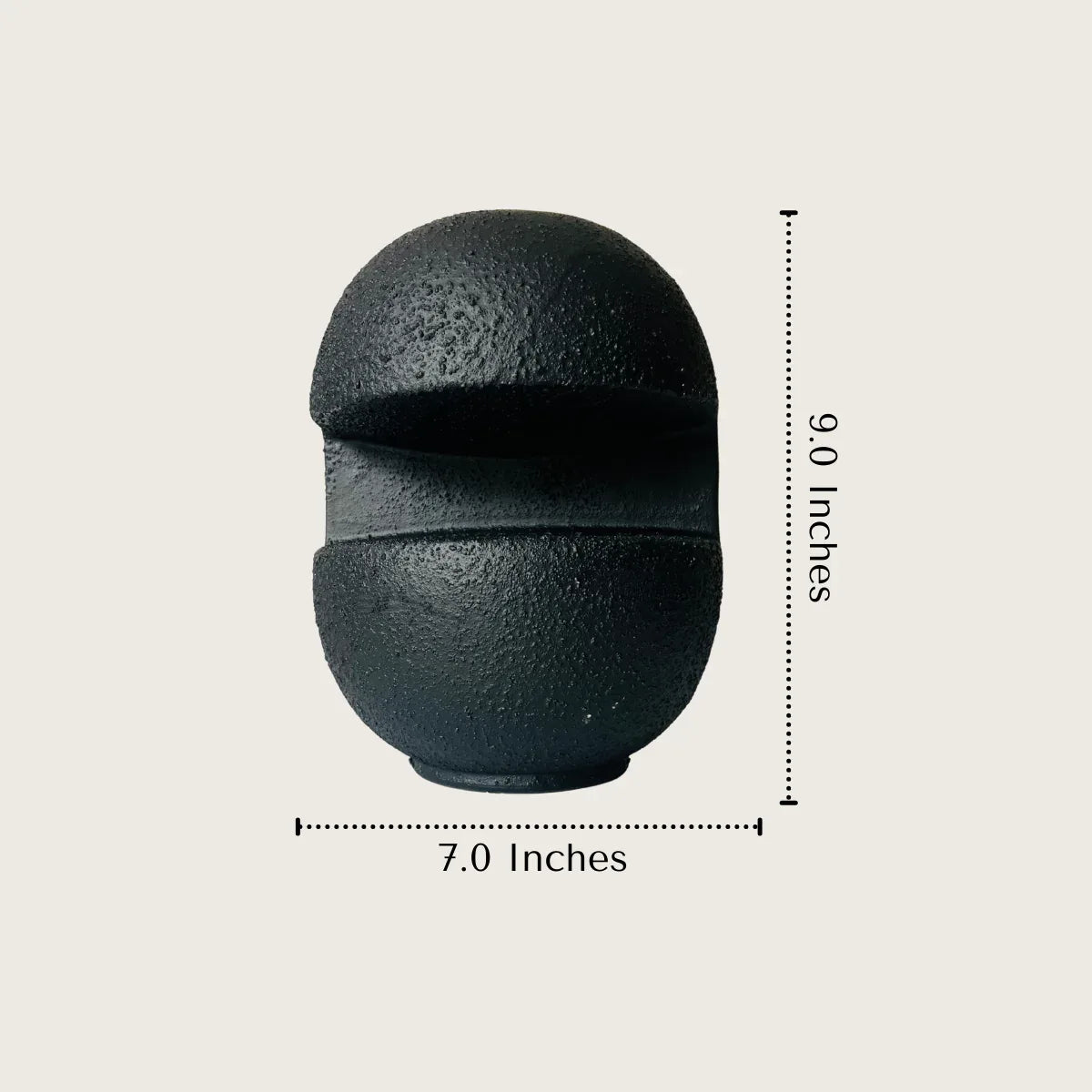 Atelier Vase size; narrow neck and wide base ceramic vessel for stable floral arrangements.
