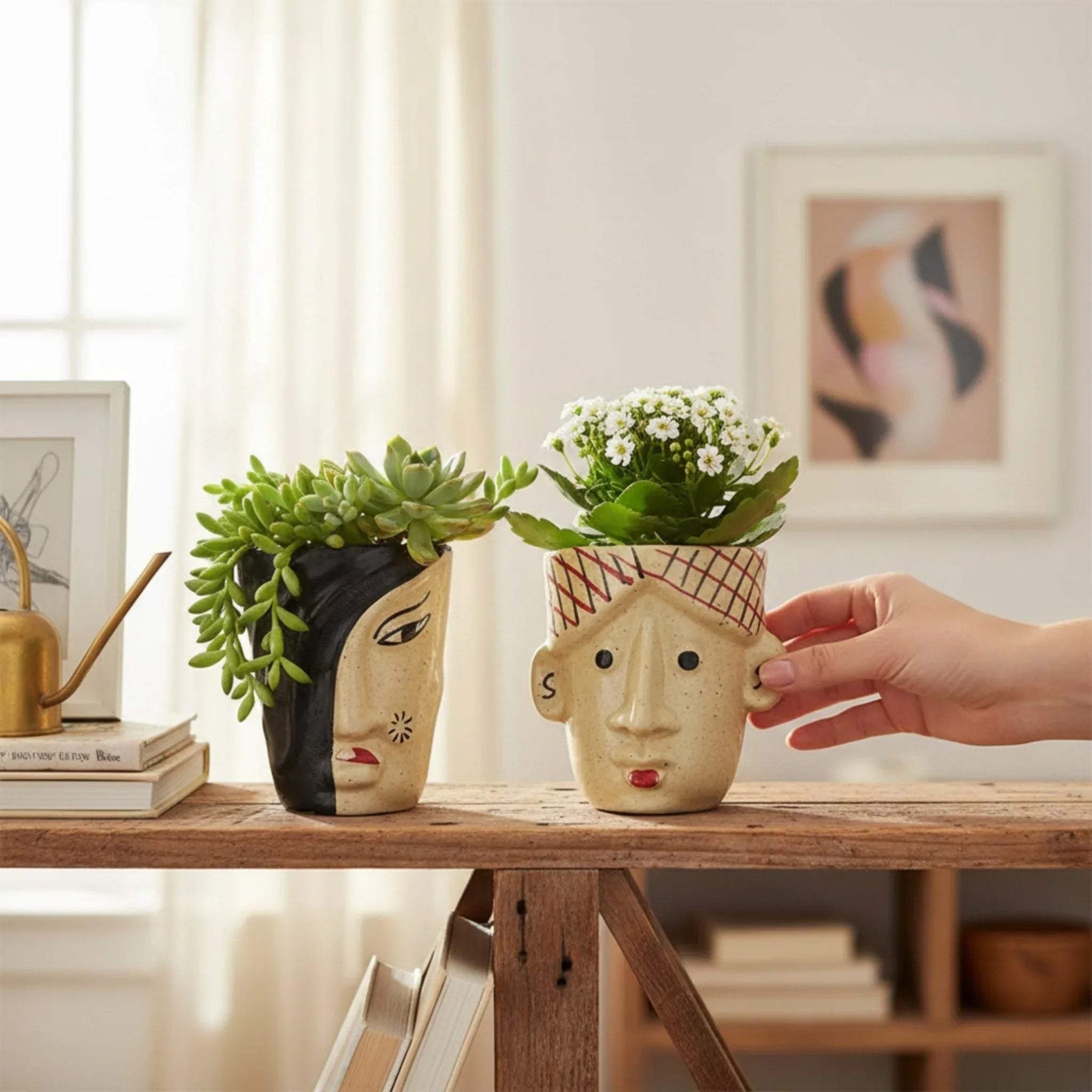 Boho style protective 'nazar' home decor for a high-vibe, mystical apartment sanctuary.