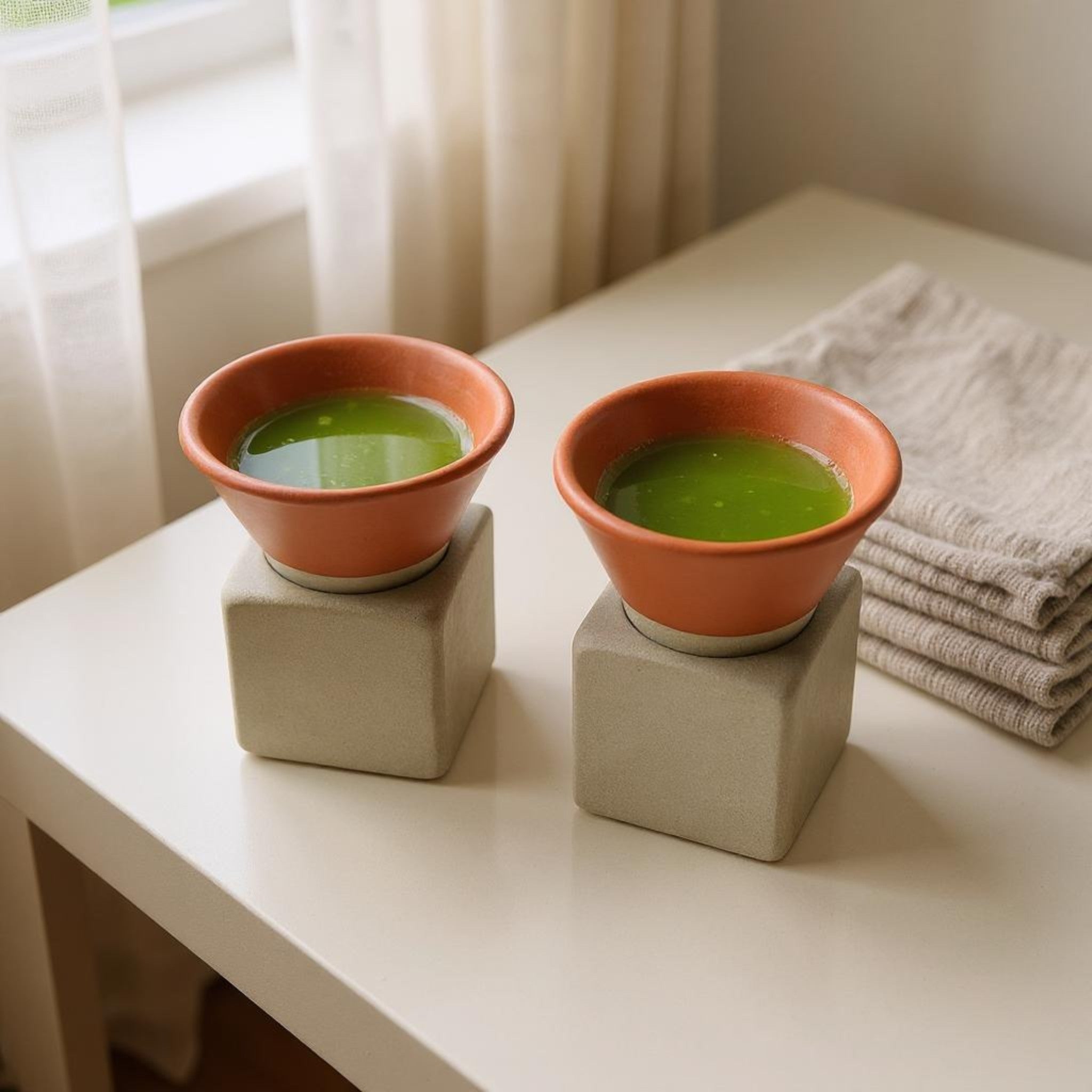 Terracotta Conical Espresso Set (Set of 2)