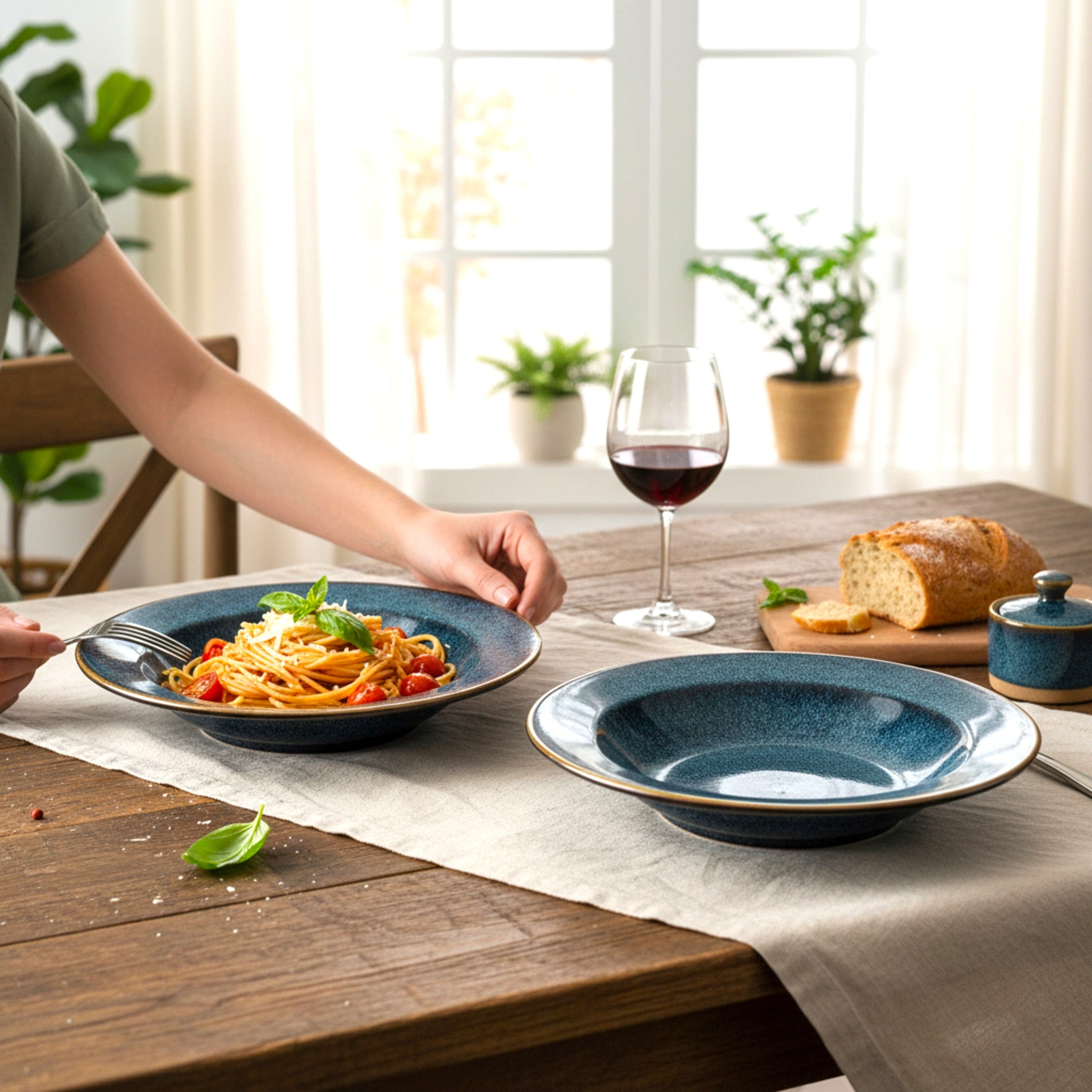 Starry Night Pasta Plate (Set of 2)