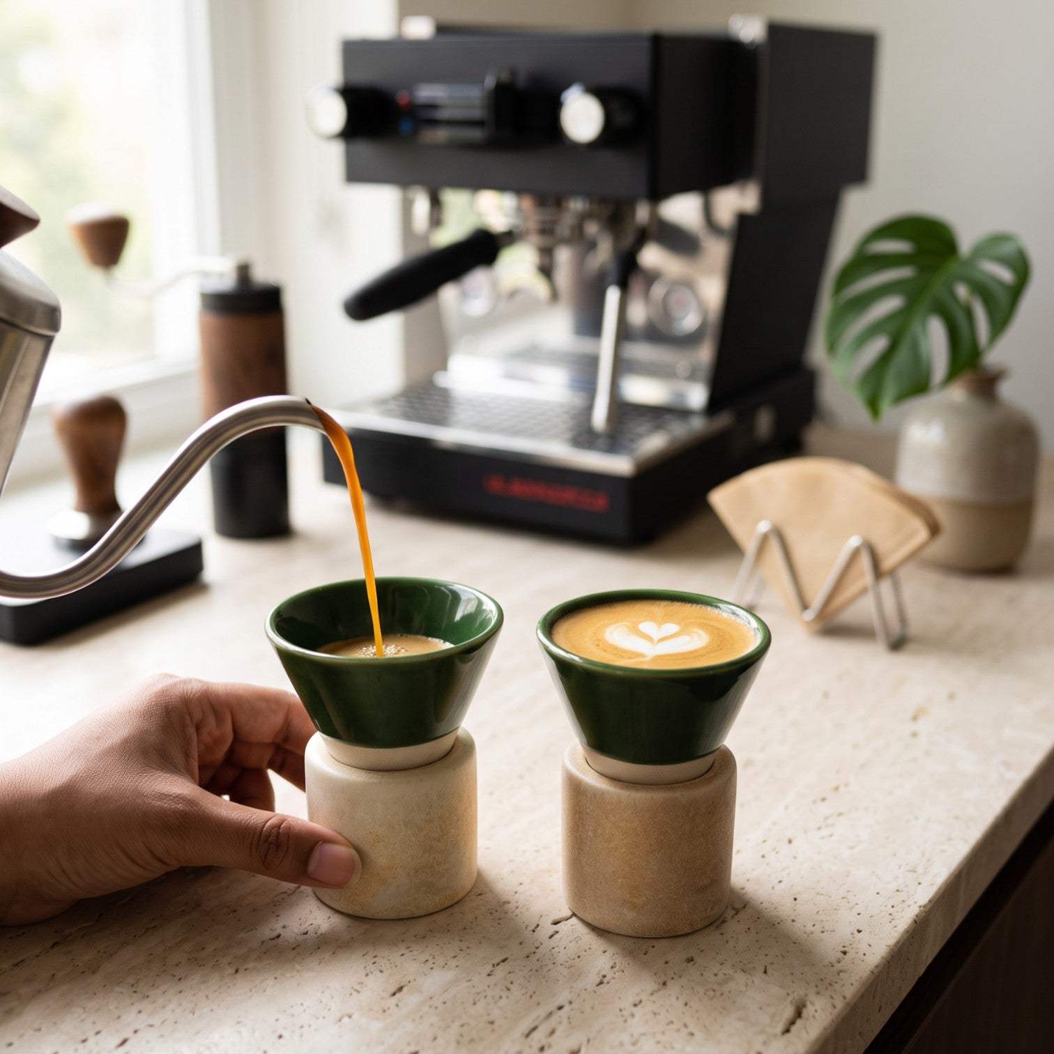 Pine Conical Espresso Set (Set of 2)