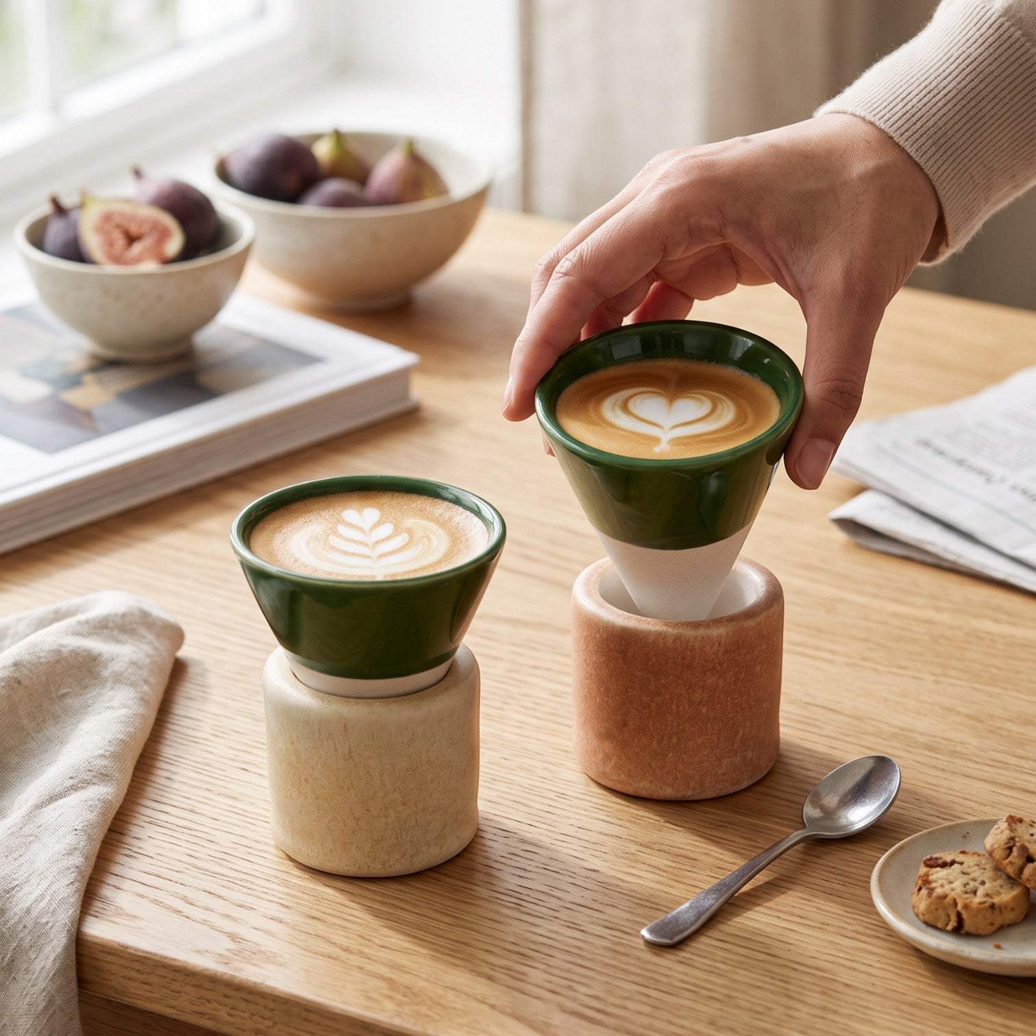 Pine Conical Espresso Set (Set of 2)