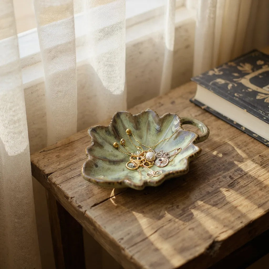 Broad Leaf Trinket Dish (Set of 2)