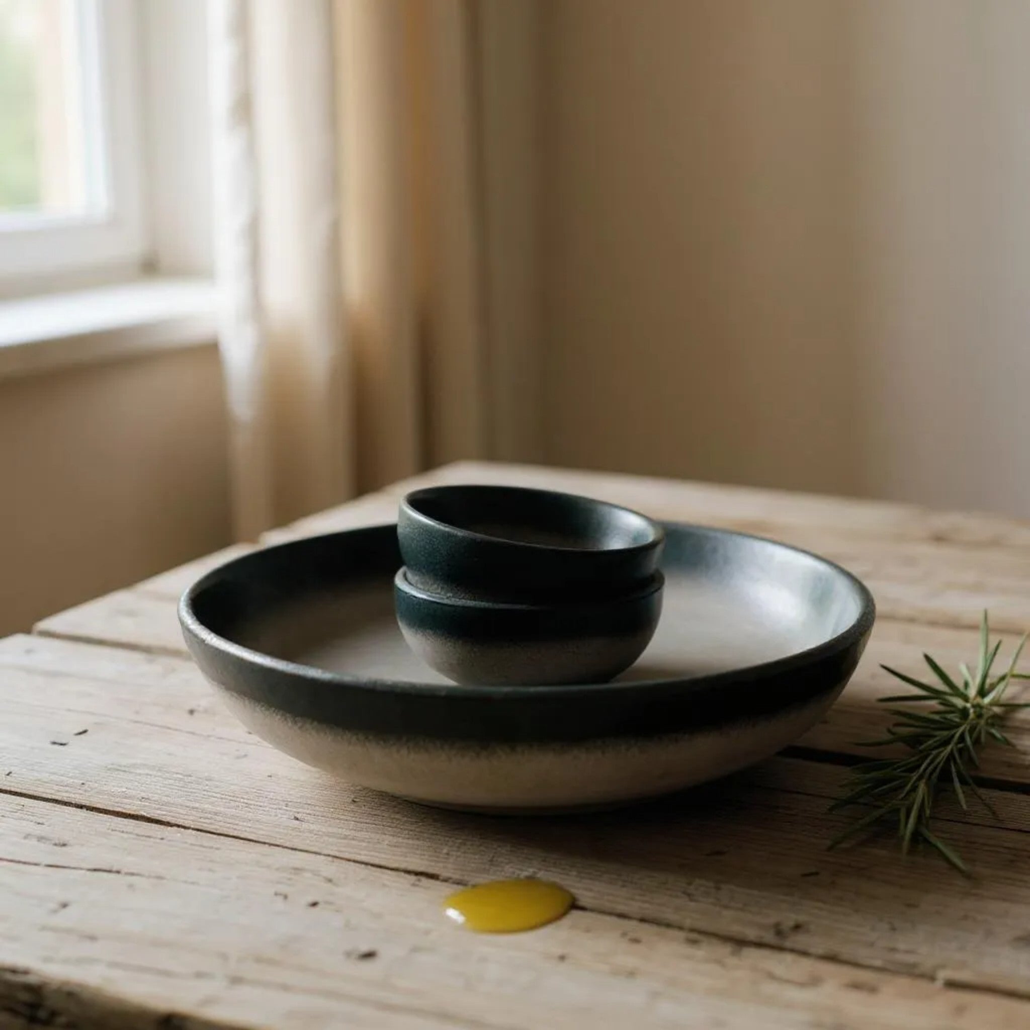 Charcoal Cascade Salad Set