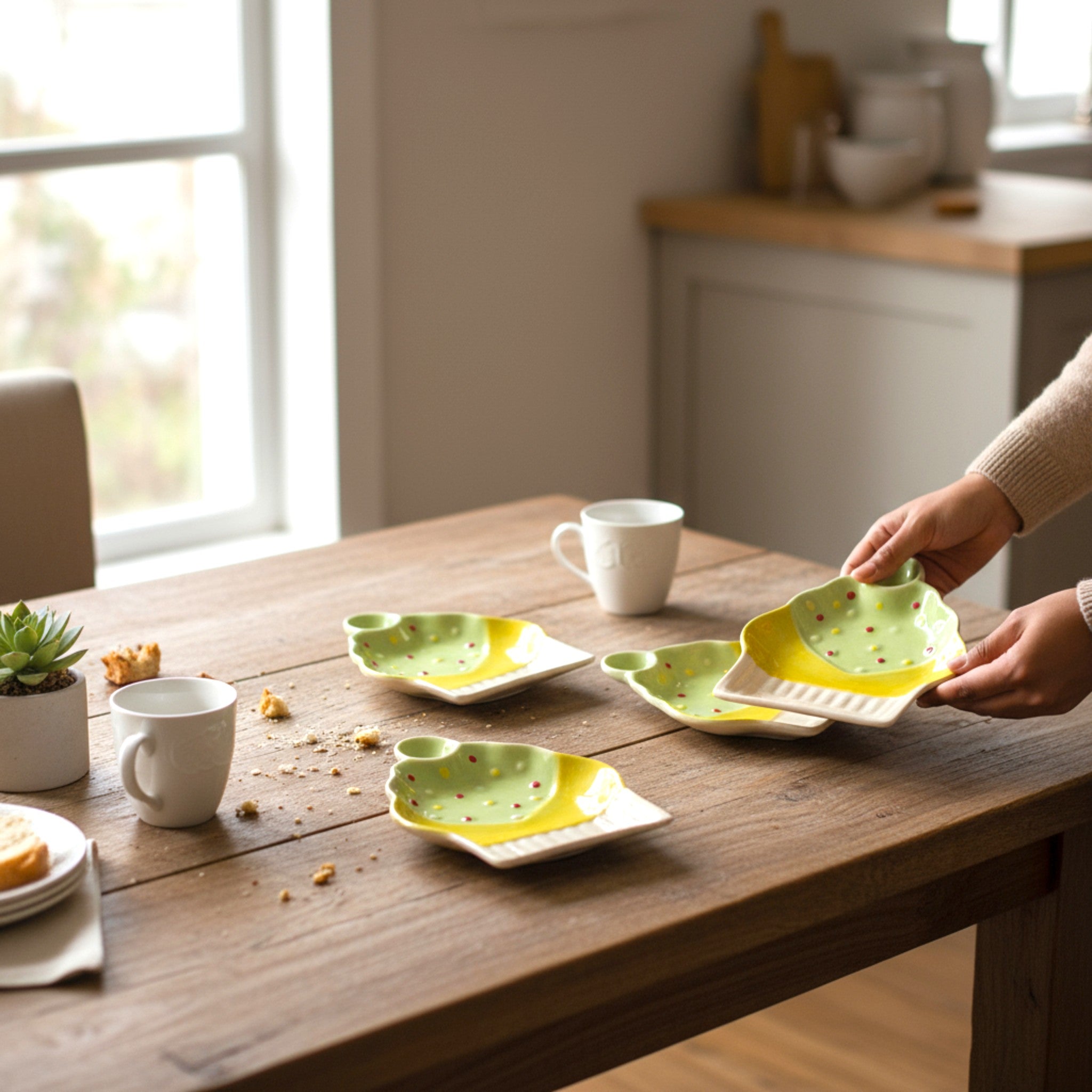 Cupcake Snack Plate (Set of 4)