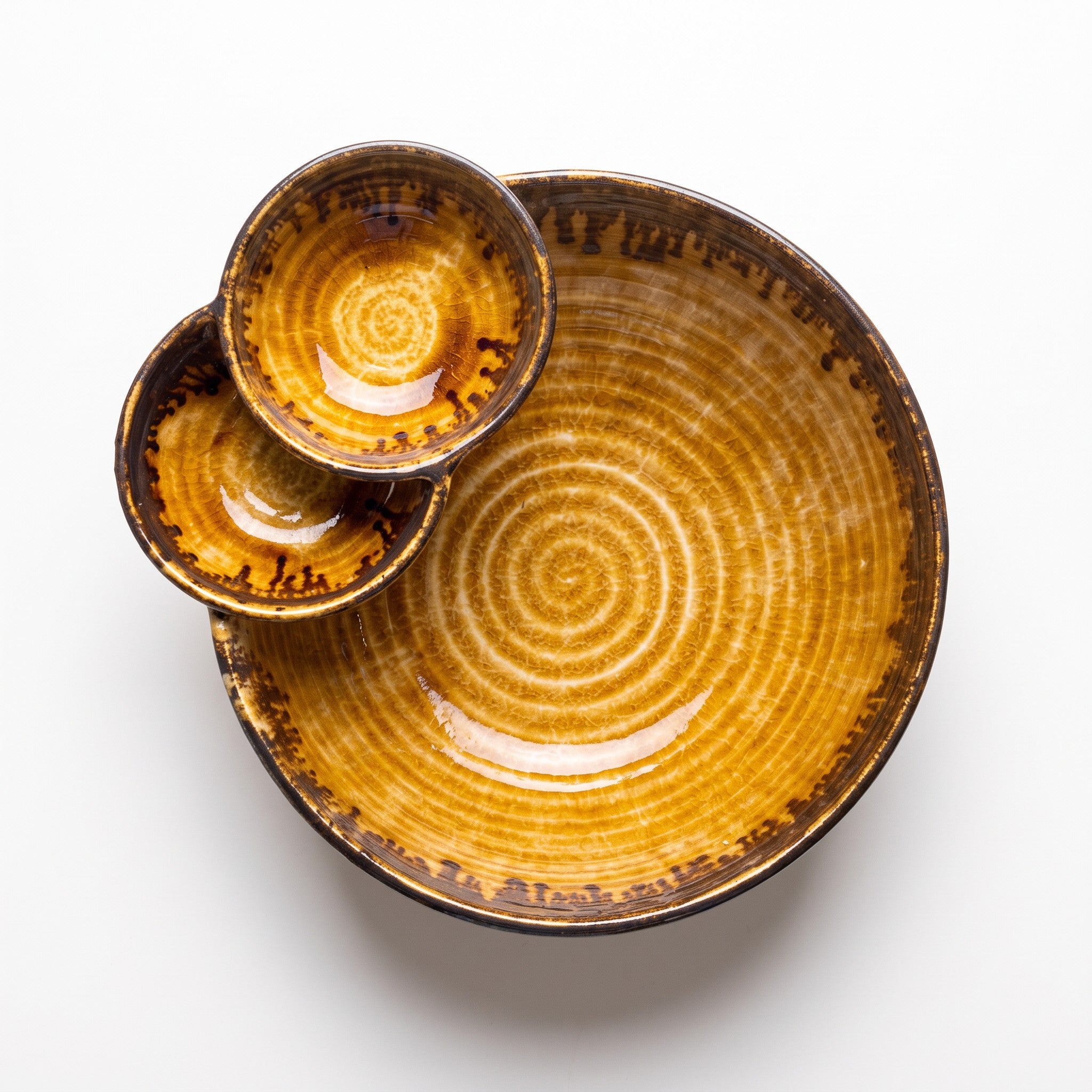 Sandstone Chip and Double Dip Bowl