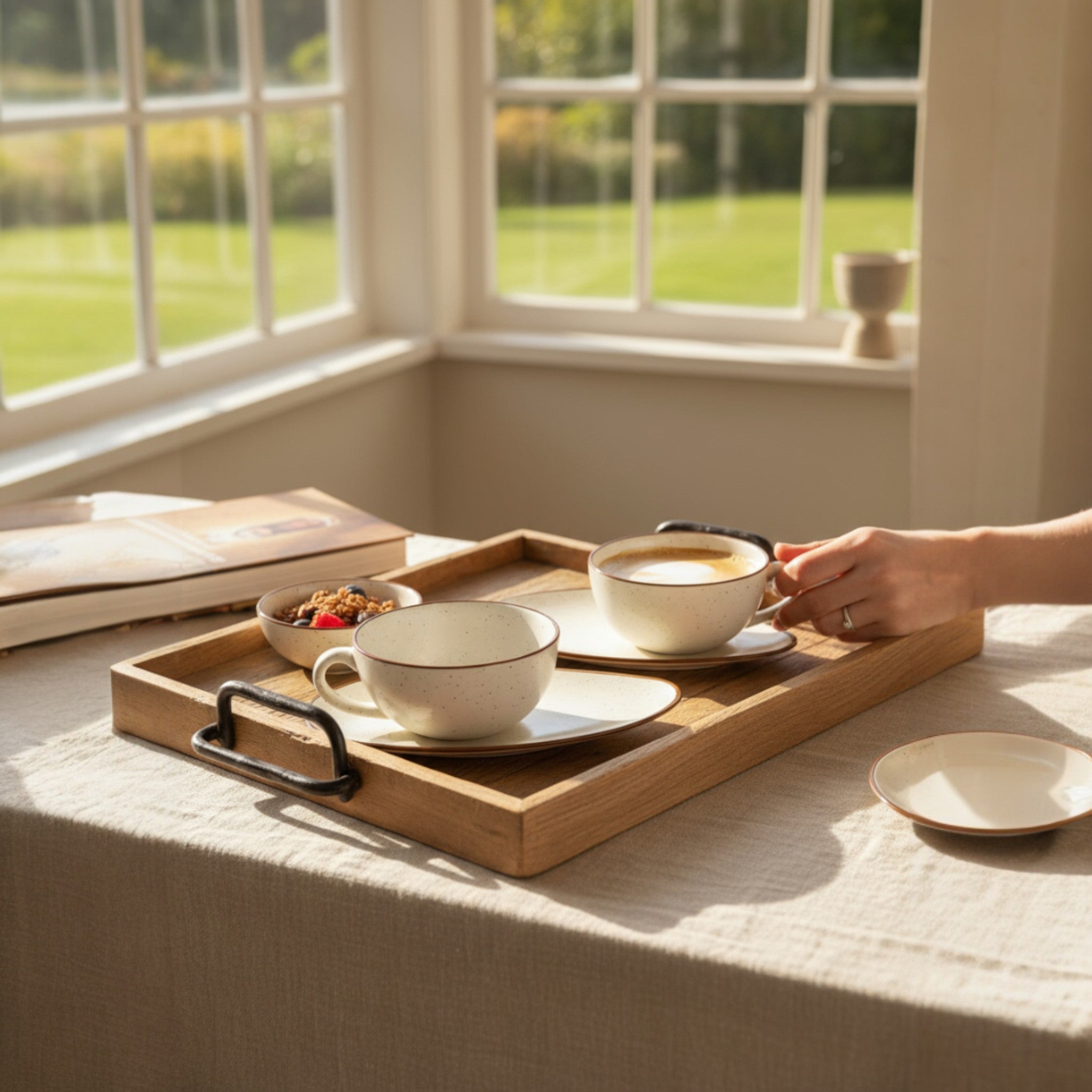 Almond and Ivory Soup Set (Set of 2)