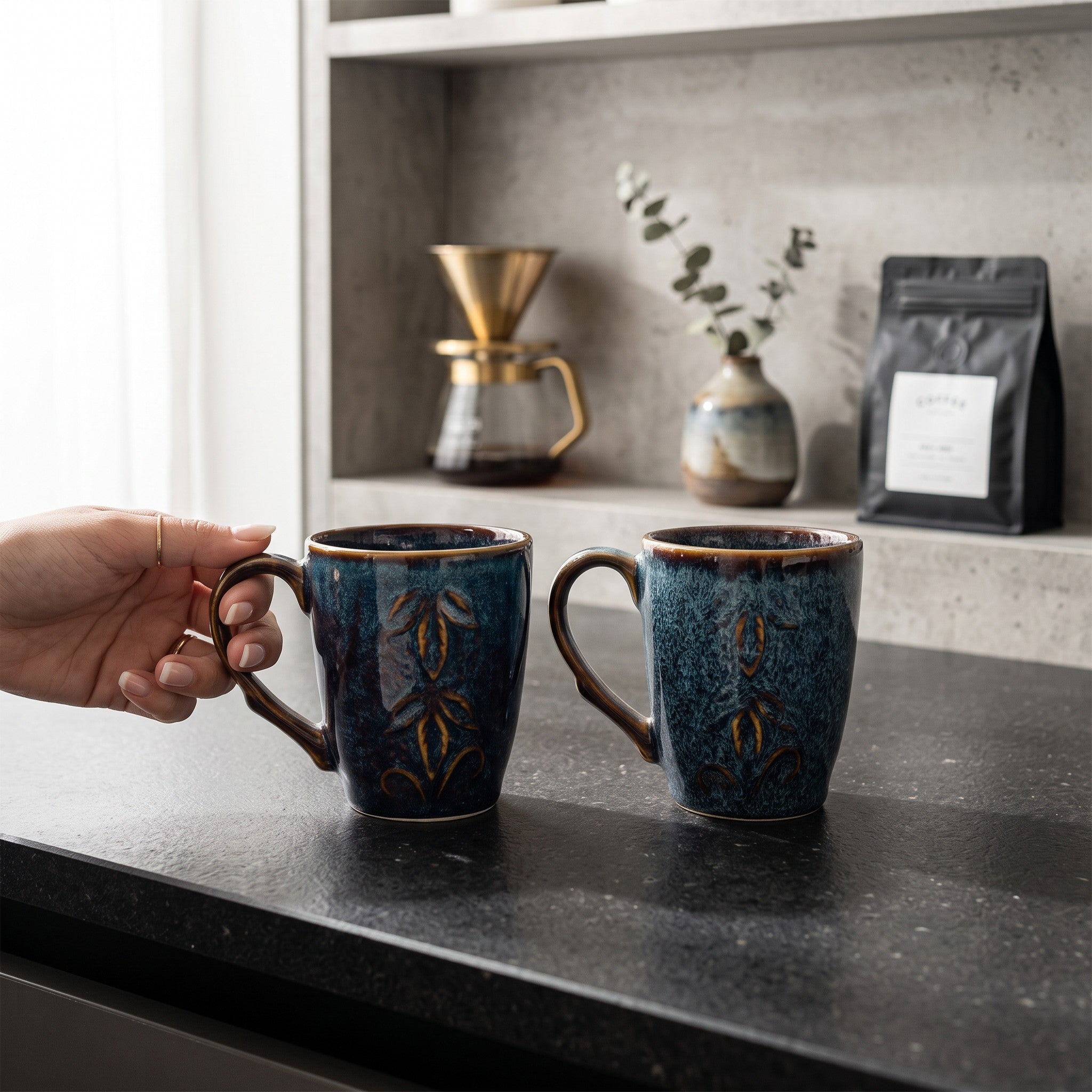 Starry Night Cups (Set of 2)