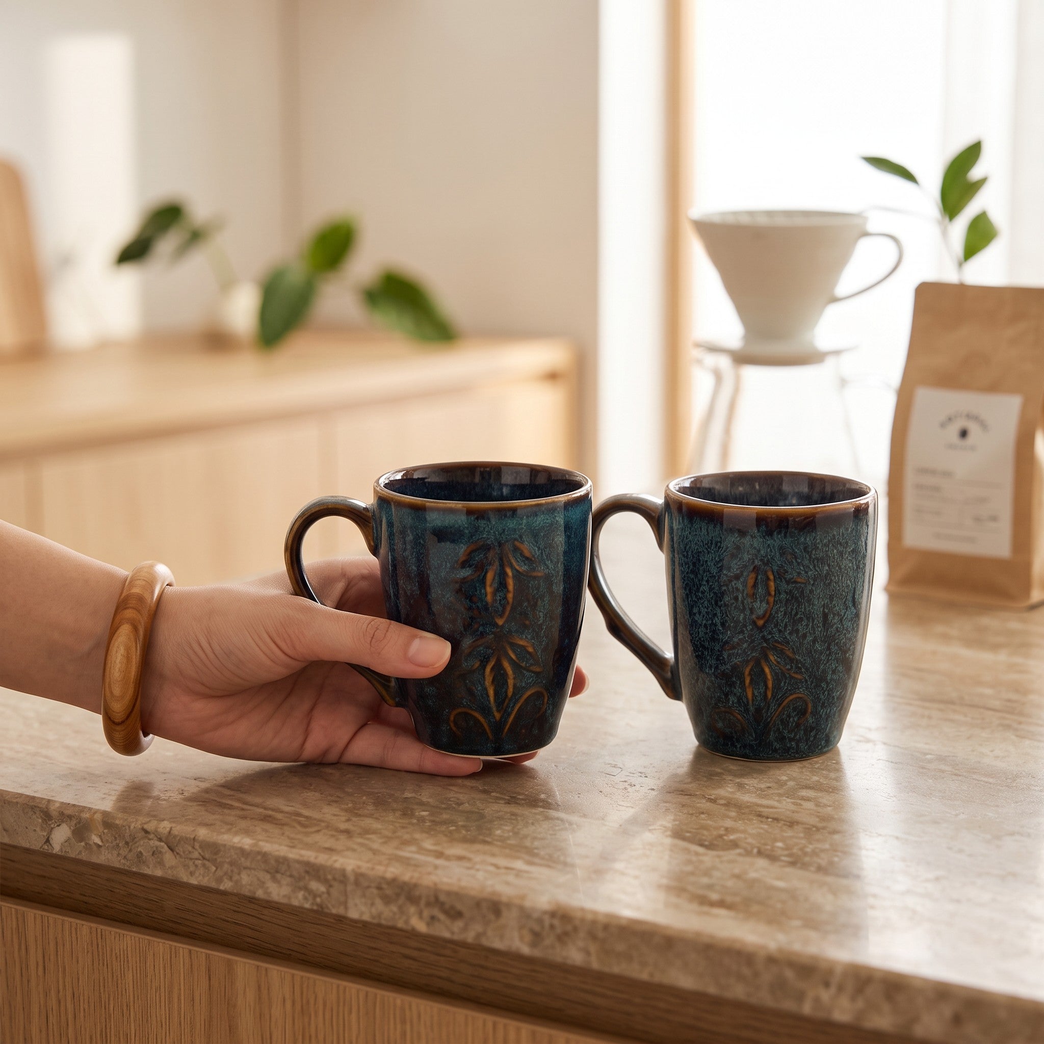 Starry Night Cups (Set of 2)
