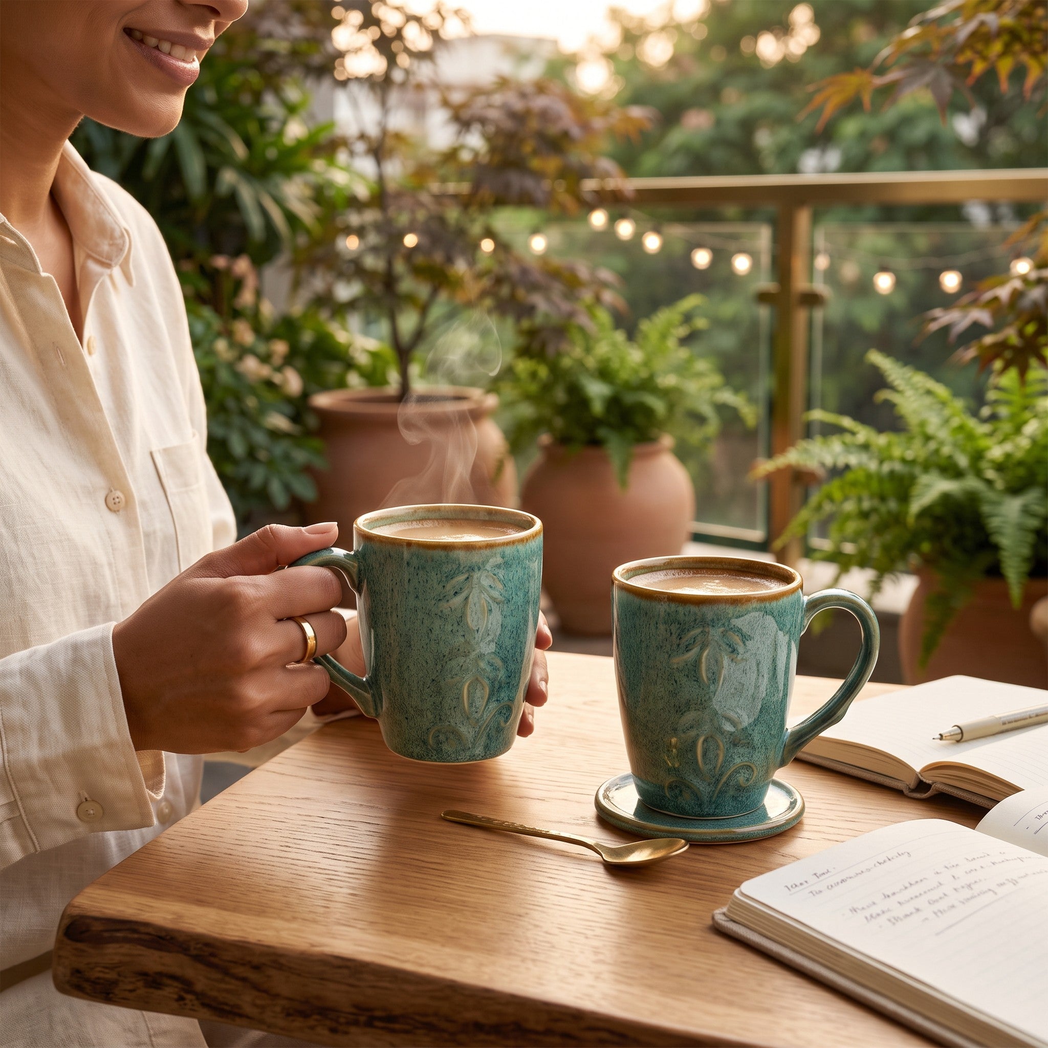 Sunlit Cups (Set of 2)