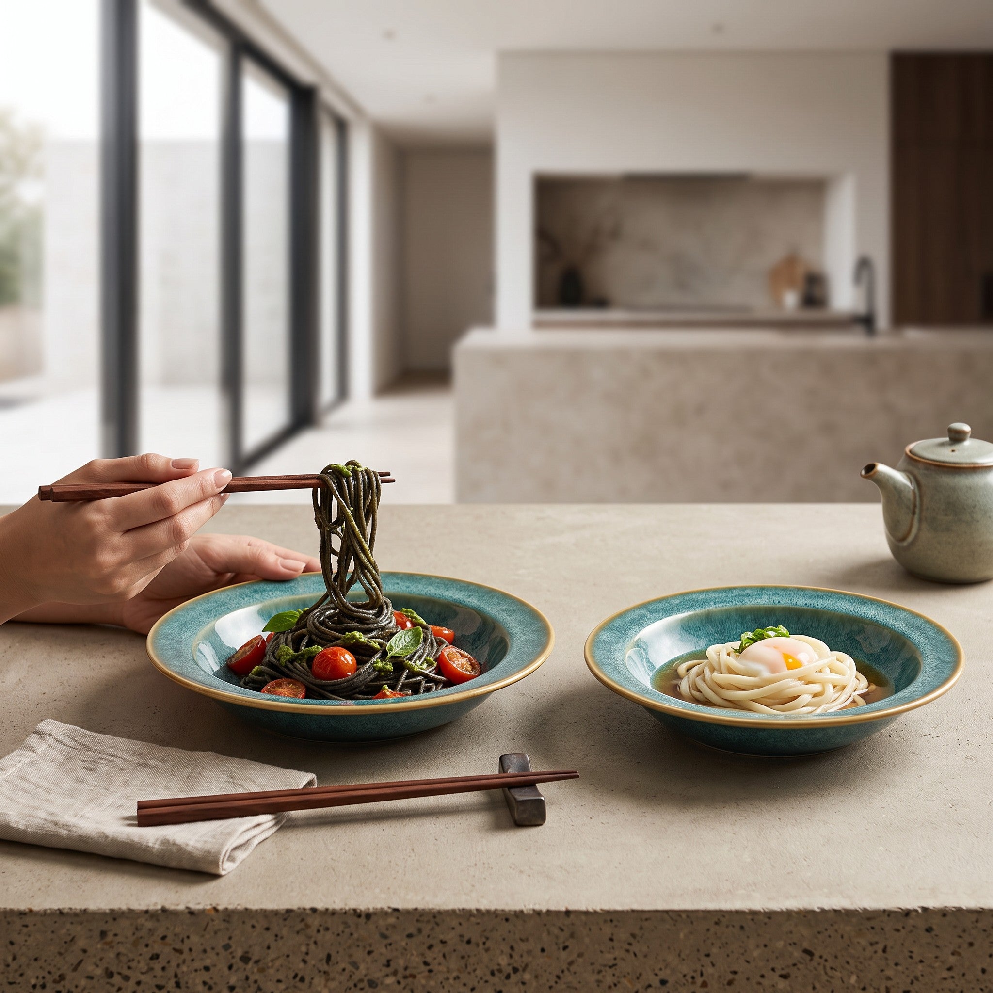 Sunlit Noodle Plate (Set of 2)