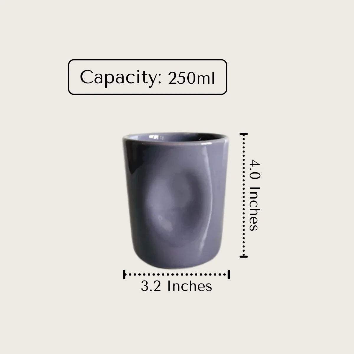 250ml ceramic purple glasses perfect for lemonade or a cocktail.