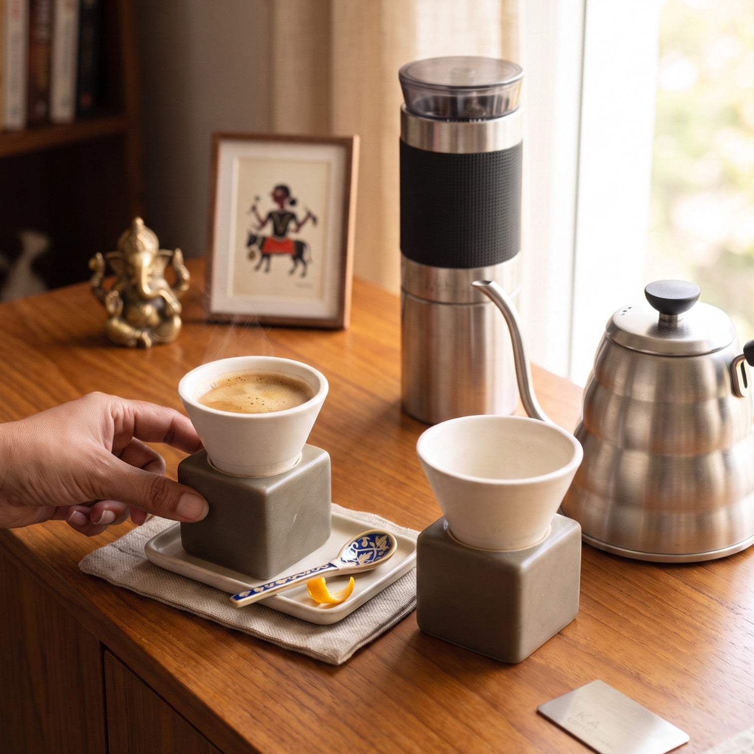Ivory Conical Espresso Set (Set of 2)